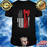 Til vanhala usa flag Viking World shirt