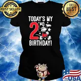 Today's My 2nd Birthday Mickey T-Shirt Ladies tee