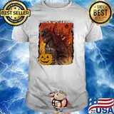 Trick or treat godzilla pumpkin shirt