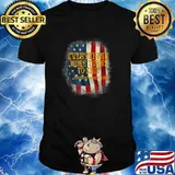 Trump Everything Woke Turns To Shit President Donald Trump American Flag Quote T-Shirt