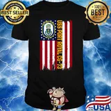 USS Port Royal CG-73 Cruiser Warship Veteran American Flag T-Shirt