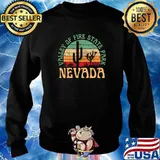 Valley Of Fire State Park Nevada Desert Hiking Vintage Sunset T-Shirt Sweater