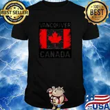 Vancouver canada flag shirt