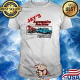 Vintage Jays Automotive Machine Racing Team Retro Barnes T-Shirt