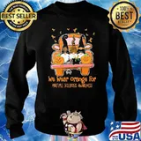 We Wear Orange For Multiple Sclerosis Awareness Gnome Halloween Sweater