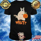 What black cat pumpkin halloween shirt