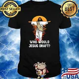 Who Would Jesus Draft Football Sunset T-Shirt