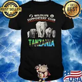 Wildlife Supporters Club Tanzania Pride Big 5 on Back for Wildlife T-Shirt