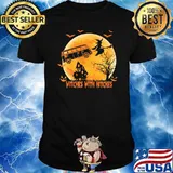Witches with hitches camper blood moon halloween shirt