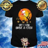 Yes I Can Drive A Stick Snoopy Halloween Shirt