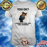 You ok i shouldve told you i was stopping horse shirt