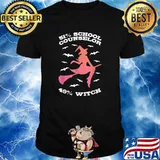 51 Percent School Counselor 49 Percent Witch Halloween T-Shirt