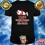 91101 never forget 20 years anniversary firefighter shirt