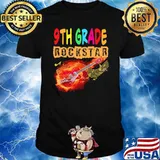 9th Grade Rockstar Ninth Electric Guitar Back To School Shirt