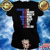American Fitzgerald Hemingway Steinbeck MShirt Ladies tee