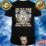An old man isnt usually this sexy but im not your usual old man weight lifting shirt