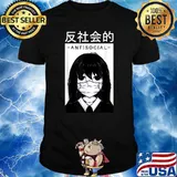 Antisocial Dark Art Aesthetic Girl Horror Shirts Fairy Grunge Clothes Anime Manga T-Shirt