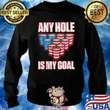 Any hole is my goal american flag s Sweater