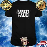 Arrest Fauci patriotic flag Dr Fauci prison T-Shirt