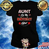 Aunt Of The Birthday Girl Ladybug T-Shirt Ladies tee