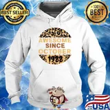 Awesoem since october 1988 Leopard Birthday T-Shirt Hoodie