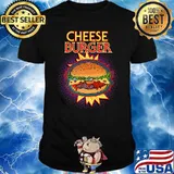 Awesome cheeseburger French Fry & Hamburger Food Flash T-Shirt