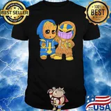 Baby Groot And Thanos Shirt
