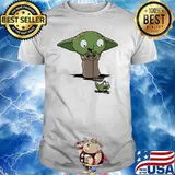 Baby yoda and frog star wars shirt