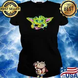 Baby yoda art star wars s Ladies tee