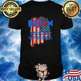 Biden Their Blood Is On Your Hands USA Flag T-Shirt