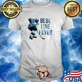 Blue Line Fever - hockey defenseman T-Shirt