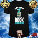 Bookworm Book Reading Library Literature Book Nerd T-Shirt