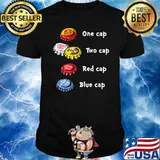 Bottle Cap One Cap Two Cap Red Cap And Blue Cap Shirt