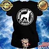 Boxer mom wiggle butt club dog s Ladies tee