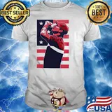 Brooks Koepka drink water American flag T-shirt
