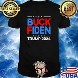 Buck Fiden Biden Trump 2024 Stars T-Shirt