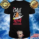 California Republic State Bear Surf Shirt