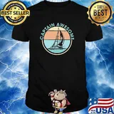 Captain Awesome Sailing Vintage Shirt