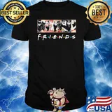 Cat friends ghost fake horror movie halloween shirt