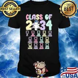 Class Of 2034 Grow With Me Checklist Graduation Unicorn Shirt