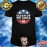 Clean Up On Aisle 46 Impeach Biden Vintage T-Shirt