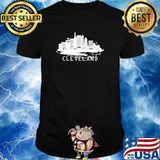 Cleveland Cityscape - Cleveland Ohio Skyline T-shirt