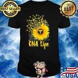 Cna Life Sunflower Nurse Shirt