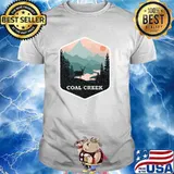 Coal Creek Colorado CO Vintage Mountains Hiking Souvenir T-Shirt