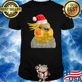 Cockatiel Parrot Santa Christmas Holiday Bird XMas shirt