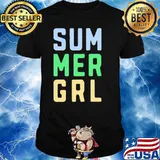 Cool Summer GRL Colored Print Shirt