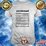 Cornbread Family Thanksgiving Nutrition Facts T-Shirt