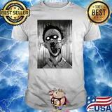 Creepy Horror Manga Anime Boy Spider mouth Halloween T-Shirt