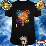 Cross butterflies flower shirt