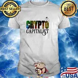Cryptocurrency Blockchain Crypto Capitalist Space Astronaut T-Shirt